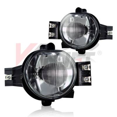 Winjet - Winjet CFWJ-0487-C Clear Fog Lights for 02-09 Dodge Ram