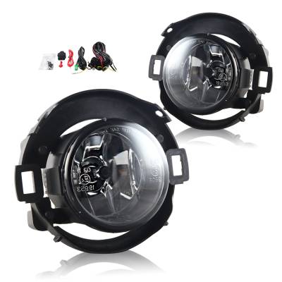 Winjet - Winjet CFWJ-0449-C Clear Fog Lights +Wiring Kit for 10-15 Nissan Frontier/Xterra