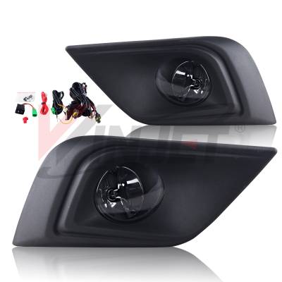 Winjet - Winjet CFWJ-0469-C Clear Fog Lights w/Wiring Kit for 15-16 Nissan Murano