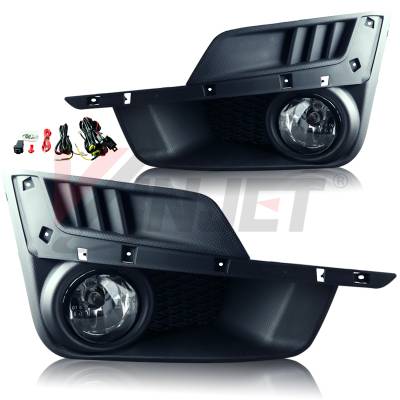 Winjet - Winjet CFWJ-0464-C Clear Fog Lights w/Wiring Kit for 15-16 Subaru Impreza