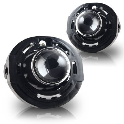 Winjet - Winjet CFWJ-0443-C Clear Fog Lights w/o Trim for Select Dodge/Jeep/Chrysler
