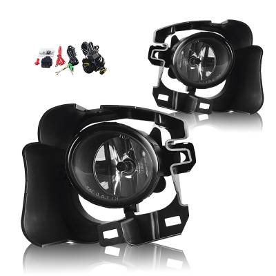 Winjet - Winjet CFWJ-0453-C Clear Fog Lights w/Wiring Kit for 14-15 Nissan Versa Note