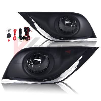 Winjet - Winjet CFWJ-0454-C Clear Fog Lights w/Wiring Kit for 16 Nissan Versa