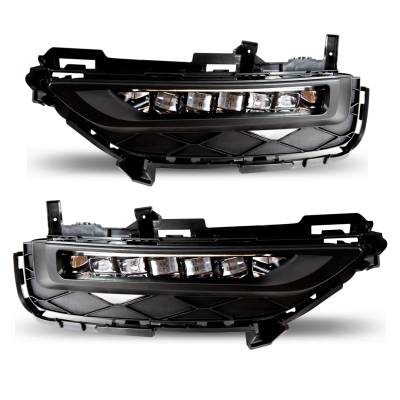 Winjet - Winjet CFWJ-0616-C Clear LED Fog Lights w/Wiring Kit for 16-17 Honda Accord 2DR