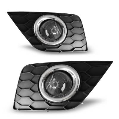 Winjet - Winjet CFWJ-0543-C Clear Fog Lights w/Wiring Kit for 16-18 Nissan Sentra