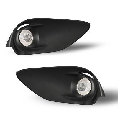 Winjet - Winjet CFWJ-0623-C Clear LED Fog Lights w/Wiring & Switch Panel for Toyota Prius