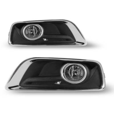 Winjet - Winjet CFWJ-0513-C Clear Fog Lights w/Wiring Kit for 13-15 Chevy Malibu