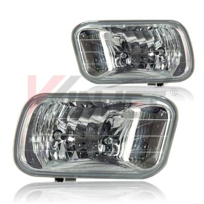 Winjet - Winjet CFWJ-0489-C Clear Fog Lights for 09-12 Dodge Ram