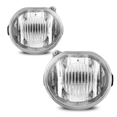 Winjet - Winjet CFWJ-0552-C Clear Fog Lights for 02-04 Jeep Liberty