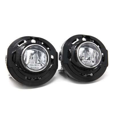 Winjet - Winjet CFWJ-0551-C Clear LED Fog Lights for 15-16 Dodge 14-15 Jeep Cherokee