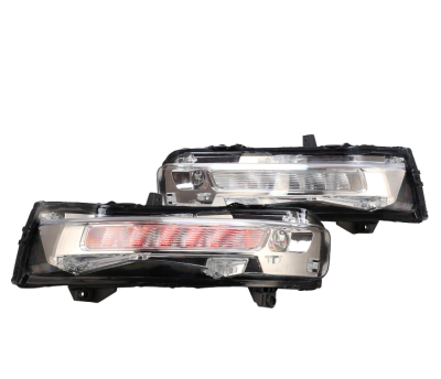 Winjet - Winjet CFWJ-0688-C-SQ Clear LED Fog Lights w/Sequential for 18-21 Ford Mustang