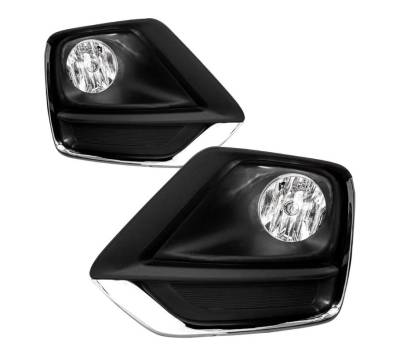 Winjet - Winjet CFWJ-0622-C Clear Fog Lights w/Wiring Kit for 17-18 Chevy Trax