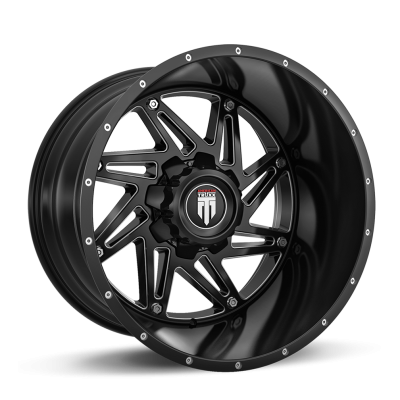 American Truxx - American Truxx AT165 Warrior 20x12 5x5.5 5x150 -44mm Black/Milled AT165-2297M-44