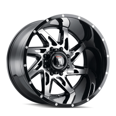 American Truxx - American Truxx AT183 Spyder 22x14 6x135 -76mm Black/Machined AT183-22436BM-76