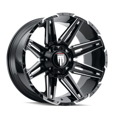 American Truxx - American Truxx AT1903 Boom 18x9 6x5.5 6x135 -12mm Black/Milled AT1903-8937M-12