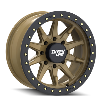 DIRTY LIFE - Dirty Life 9304 DT-2 17x9 8x6.5 -12mm Satin Gold 9304-7981MGD