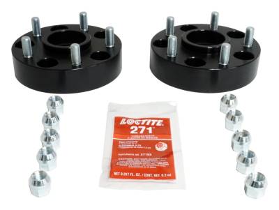 RT Offroad - RT Offroad RT32013 1.5" Black Wheel Spacer Pair 5x5.0 Hub-Centric for Jeep
