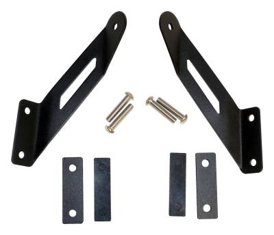 RT Offroad - RT Offroad RT28087 LED Light Bar Hood Bracket Set for 07-18 Jeep Wrangler JK