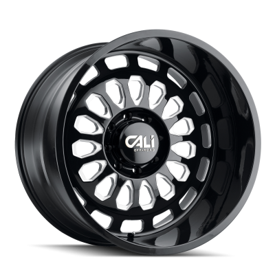 Cali Offroad Wheels - Cali Offroad 9113 Paradox 20x10 6x135 -25mm Gloss Black/Milled 9113-2136BM