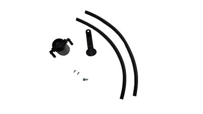 J&L Oil Separator Co - J&L Oil Separator 3044D-B Black Oil Separator 3.0 Driver Side