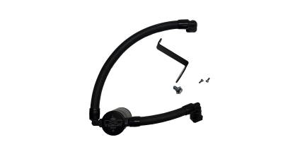 J&L Oil Separator Co - J&L Oil Separator 3079P-B Black Oil Separator 3.0 Passenger Side