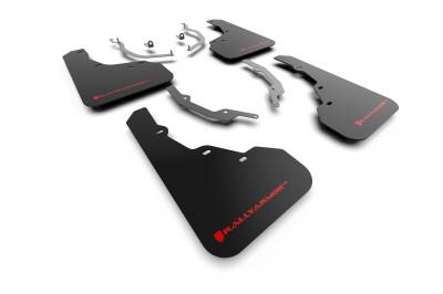 Rally Armor - Rally Armor MF78-UR-BLK-RD Black Mud Flap Red Logo