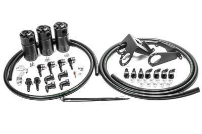 RADIUM Engineering - RADIUM Engineering 20-0987-FL Triple Catch Can Kit for 14-19 Corvette LT1 FL