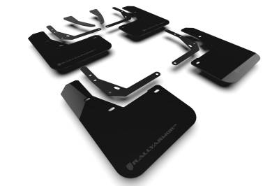 Rally Armor - Rally Armor MF113-UR-BLK-GRY Black Mud Flap Grey Logo