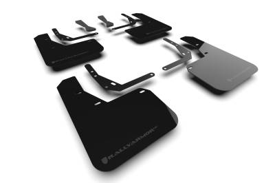 Rally Armor - Rally Armor MF103-UR-BLK-GRY Black Mud Flap Grey Logo