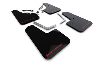 Rally Armor - Rally Armor MF107-UR-BLK-RD Black Mud Flap Red Logo
