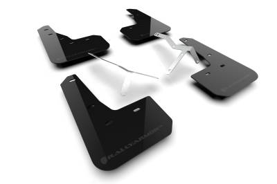 Rally Armor - Rally Armor MF109-UR-BLK-DGRY Black Mud Flap Dark Grey Logo