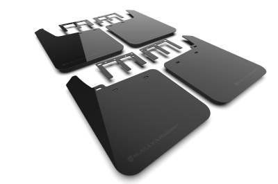 Rally Armor - Rally Armor MF100-UR-BLK-MBK Black Mud Flap Metallic Black Logo