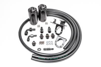 RADIUM Engineering - RADIUM Engineering 20-0240-FL Dual Catch Can Kit for 07-21 Tundra Fluid Lock