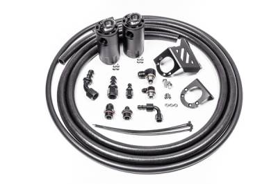 RADIUM Engineering - RADIUM Engineering 20-0840-FL Dual Catch Can Kit for 05-23 Tacoma Fluid Lock