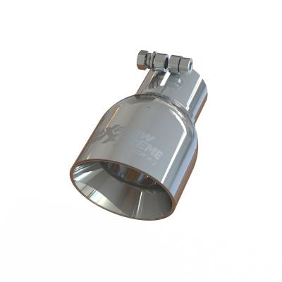 SpeedFx - SpeedFX TP012540 MaxFlow Xtreme Exhaust Tip 2.5" Inlet 4" Outlet Polished SS