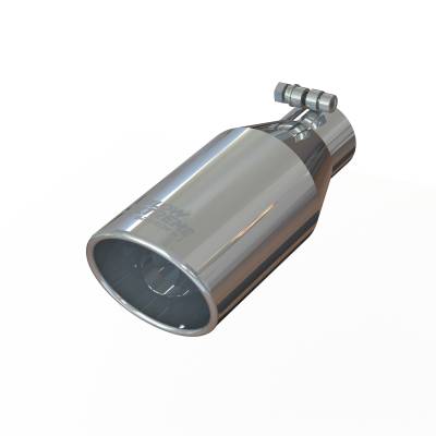 SpeedFx - SpeedFX TP032545 MaxFlow Xtreme Exhaust Tip 2.5" Inlet 4.5" Outlet Polished SS