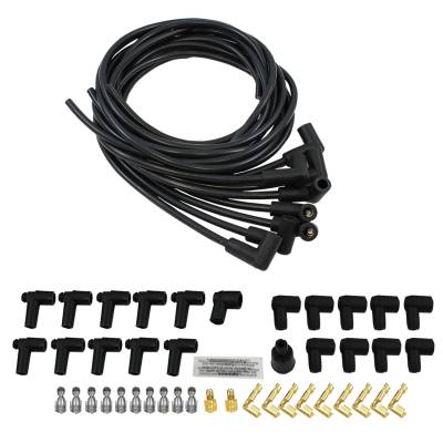 SpeedFx - SpeedFX 3001BK Spark Plug Wire Set Multi-Fit Kit 8.5mm Black 90-DEG Boots