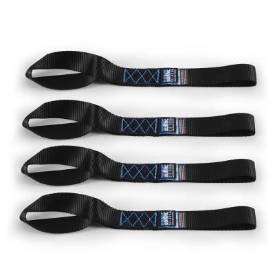 Mishimoto - Mishimoto BNRTC-TDHD-4BK Borne Off-Road HD Ratchet Tie-Down Kit 4-Pack Black