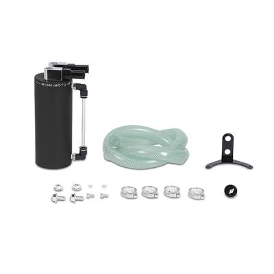 Mishimoto - Mishimoto MMOCC-SAWBK Aluminum Oil Catch Can Small Wrinkle Black