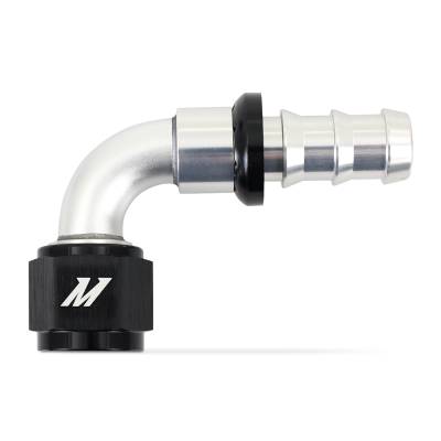 Mishimoto - Mishimoto MMFT-PL-1090 Mishimoto Push-Lock Fitting -10AN 90-Degree