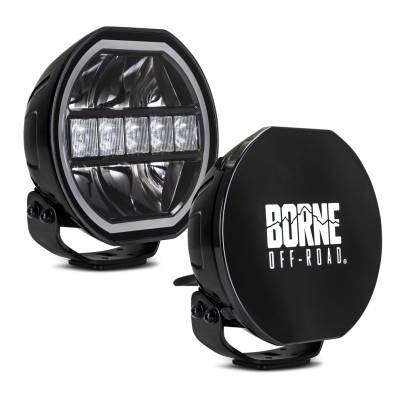 Mishimoto - Mishimoto BNLT-RD7-2 Borne Off-Road Light Pair 7" Round