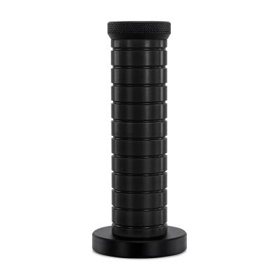 Mishimoto - Mishimoto MMSK-BMXBKBK Grip Shift Knob Black Grip Black Top & Bottom