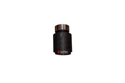 Valvetronic Designs - Valvetronic VTD.TIP.SLVE.25.35.RC 1x1 Carbon Fiber Tip 2.5"In 3.5"Out Sleeve