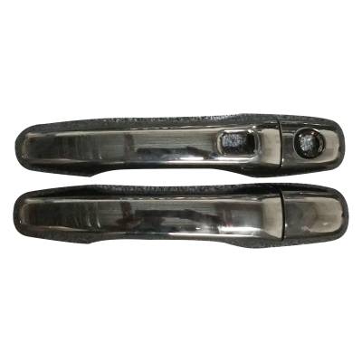 Coast To Coast - Coast To Coast DH68589SBK Gloss Black Door Handle Cover w/Driver Keyhole Set -8