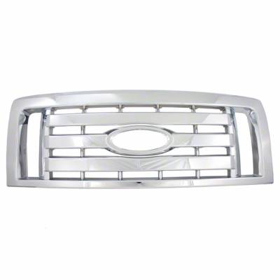 Coast To Coast - Coast To Coast IWCGI73 Chrome Bar Grille Insert Overlay 1 Piece w/Emblem