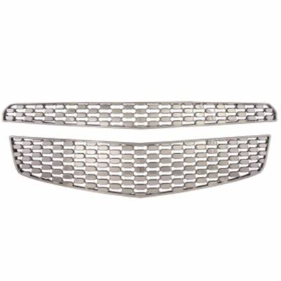 Coast To Coast - Coast To Coast IWCGI82X Chrome Honeycomb Grille Insert Overlay 2 Piece