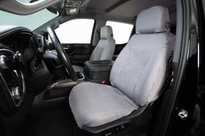 Seat Saver - Seat Saver SS3353PCGY Polycotton SeatSaver Front Row Seat Covers Grey