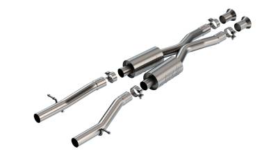Borla - Borla 60738 2.5" S-Type Mid-Section Exhaust System for 15-25 Lexus RC F 5.0L V8
