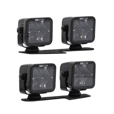 Mishimoto - Mishimoto BNLT-BR-21-DT4FU Borne Ditch Light 4 3X3 Flood Upfit for 21+ Bronco