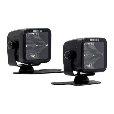 Mishimoto - Mishimoto BNLT-BR-21-DT2F Borne Off-Road Ditch Light 3X3 Flood for 21+ Bronco